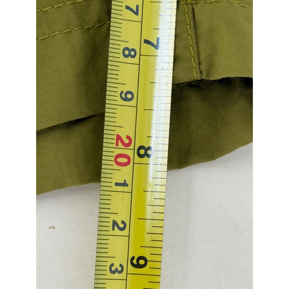 Eddie Bauer Mens Large Olive Green‎ Nylon Cargo Swim Shorts Mesh Lined Hiking L
